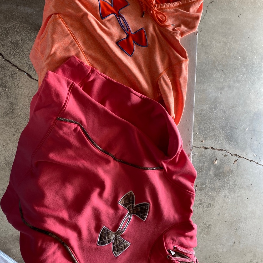 Two under armor sweatshirts